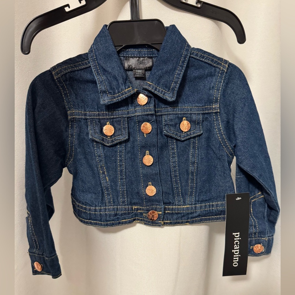 Picapino Toddler Girl Jean Jacket